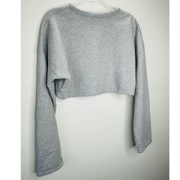 Fiorucci Angels Gray Cropped Sweater XL,EUC - Picture 6 of 14